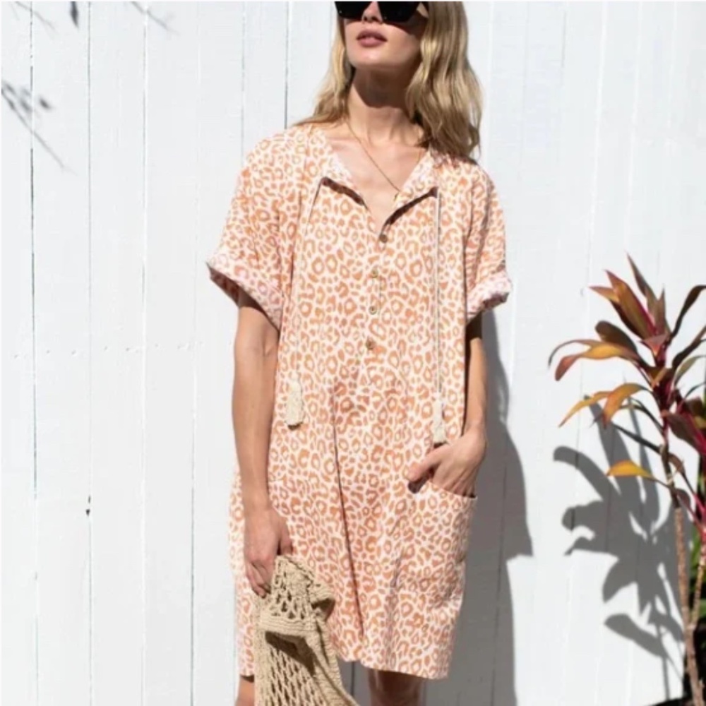 Emerson Fry Baja Leopard Caftan OS
